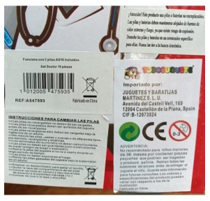 Set de Doctor Botiquín y Mascarilla 19 piezas Luz