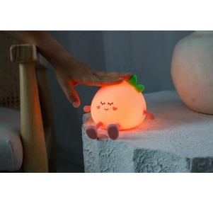 Luz noche silicona led melocotón Innogio