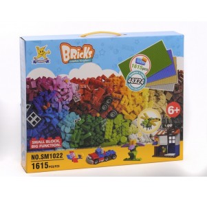 Gran Set Bloques Construcción 1615 piezas Bricks