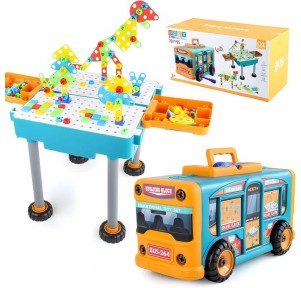 Banco de Trabajo Autobús 260 piezas Bus & Blocks