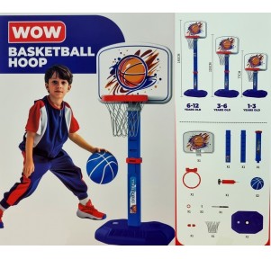 Canasta Baloncesto WOW Azul Altura Ajustable