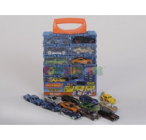 Maletín 12 Coches miniatura Die Cast Road Diary