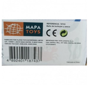 Set de Pesca para el Baño 4 Peces Bolsa Red Bubbly