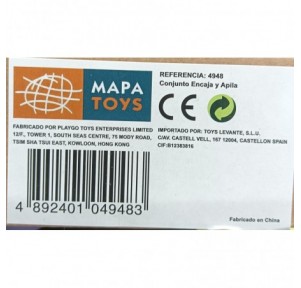 Cubo Encajables y Pirámide 19pz Bio Shape & Stack