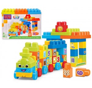 Tren Bloques de Construcción 62 piezas Funny Block