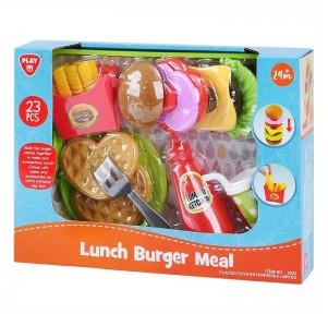 Bandeja Menú Hamburguesa y Postre Lunch 23 piezas