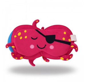 Cojín Viaje con Antifaz Zoo Nap Pulpo