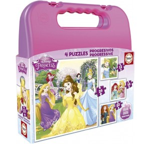 Maleta Puzzle Progresivo Princesas Disney