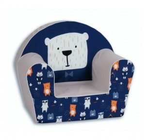 Sillón Infantil Azul Oso...