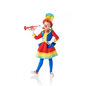 Disfraz Payaso Falda y Sombrero Cheerful 5-6 años