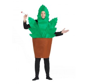 Disfraz Maceta Planta Marijuana Adulto M-L