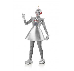Disfraz Robot Retro Hojalata Falda Adulto M-L
