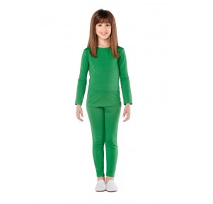 Bodywear Pantalón y Camiseta Verde 7-9 años