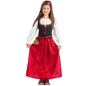 Disfraz Medieval Mesonera Innkeeper 5-6 años