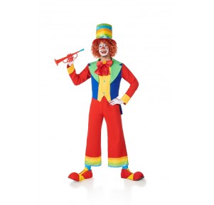 Disfraz Payaso con Sombrero Cheerful Adulto M-L