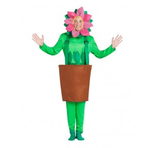 Disfraz Maceta Flor Flowerpot Adulto M-L
