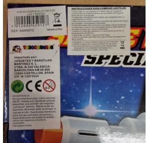 Pistola Espacial Luz y Sonido 47 cm