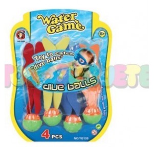 Set 4 bolas subacuáticas...