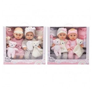 Set 2 Muñecos Bebé Mellizos...