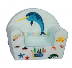 Sillón Infantil Azul Delfin...