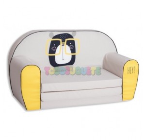 Sofá Infantil Gris Amarillo...