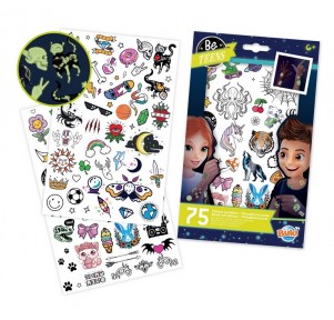 Be Teens 75 Tatuajes Lavables Fosforescentes