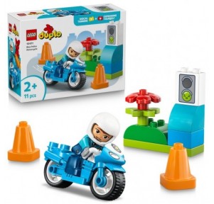 Lego Duplo Moto de Policía Azul