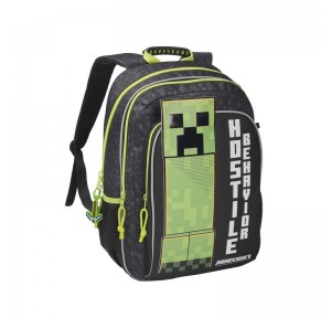 Minecraft Hostile Behavior Mochila Escolar