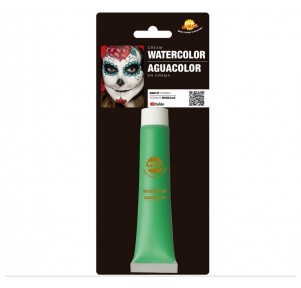 Tubo Maquillaje al Agua 20ml Verde Claro