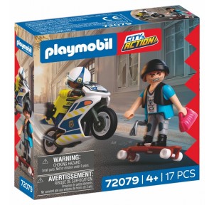 Persecución en Moto Playmobil