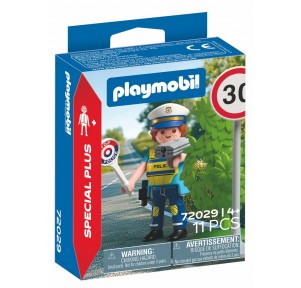 Policía con Radar de Velocidad Playmobil