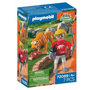 Zoo Tigre y Visitante Playmobil