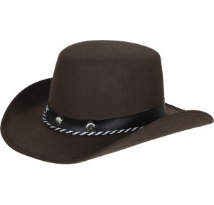 Sombrero Vaquero Marrón Fieltro Infantil