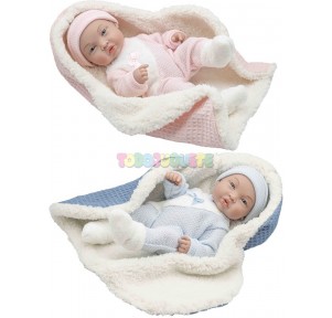 Bebé con Arrullo Rosa o Azul 35cm