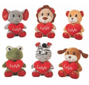 Peluche Animalito Corazón Love 20 cm Surtido