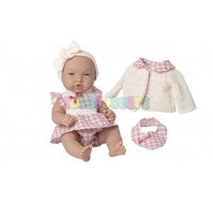 Muñeca Cloe Trousseau Vestido Vichy 35cm