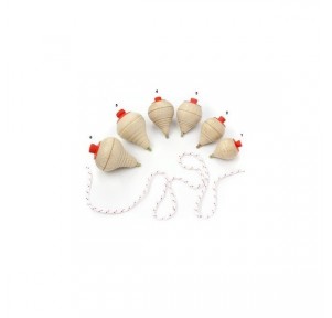 Peonza madera con cuerda Spinning Top