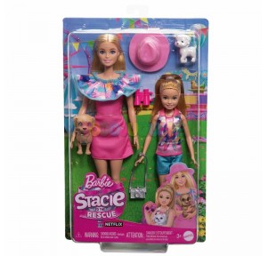 Barbie +hermana Stacie rescate perritos