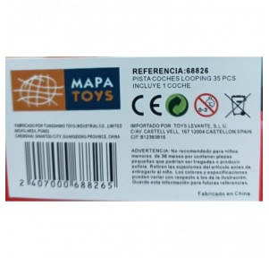 Circuito 2 Loopings y 2 coches 35 pzas Power Track