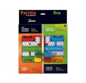 Set Parchís/Oca Vintage 33 cms 4 jugadores+acc.