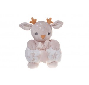 Peluche ciervo + manta Gamberritos
