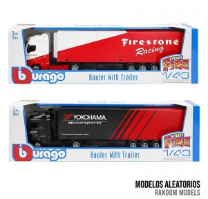 Camión Metal 1:43 Mercedes Actros Tráiler Burago