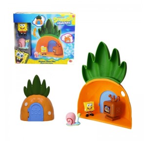 Bob Esponja casa Piña + 2 Figuras