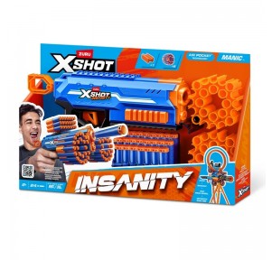 X-Shot pistola lanzadera Insanity 24 dardos Zuru
