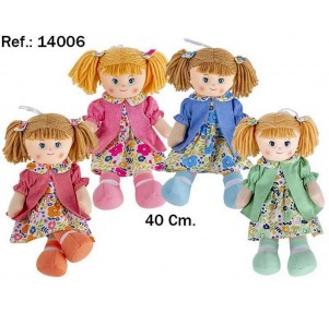 Muñeca Tela Chaqueta Larga 40 cm Surtido