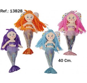 Muñeca Sirenita 40 cm. Surtido