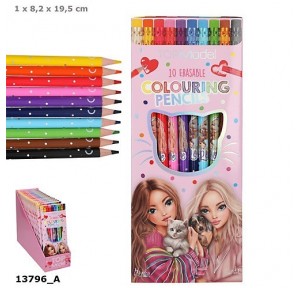 Top Model Lápices de Colores Borrables