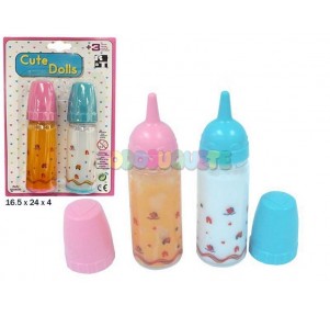 Set 2 Biberones Grandes Zumo+Leche Mágicos