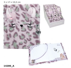 Top Model Diario Candado Cosy Cat Lila