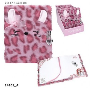 Top Model Diario Candado Cosy Cat Rosa